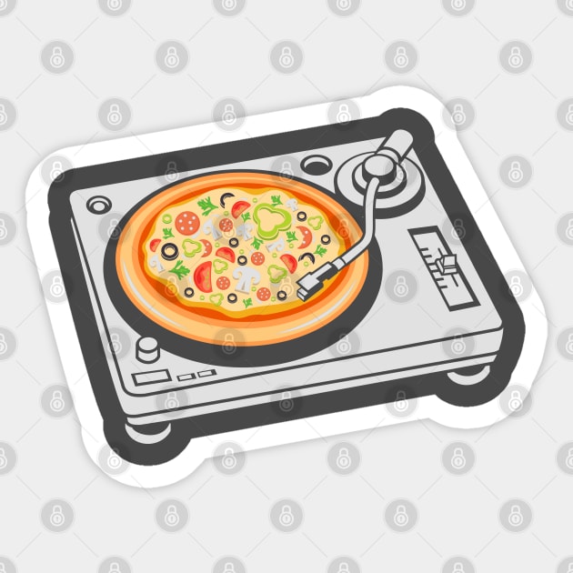 Pizza DJ Sticker by drewbacca